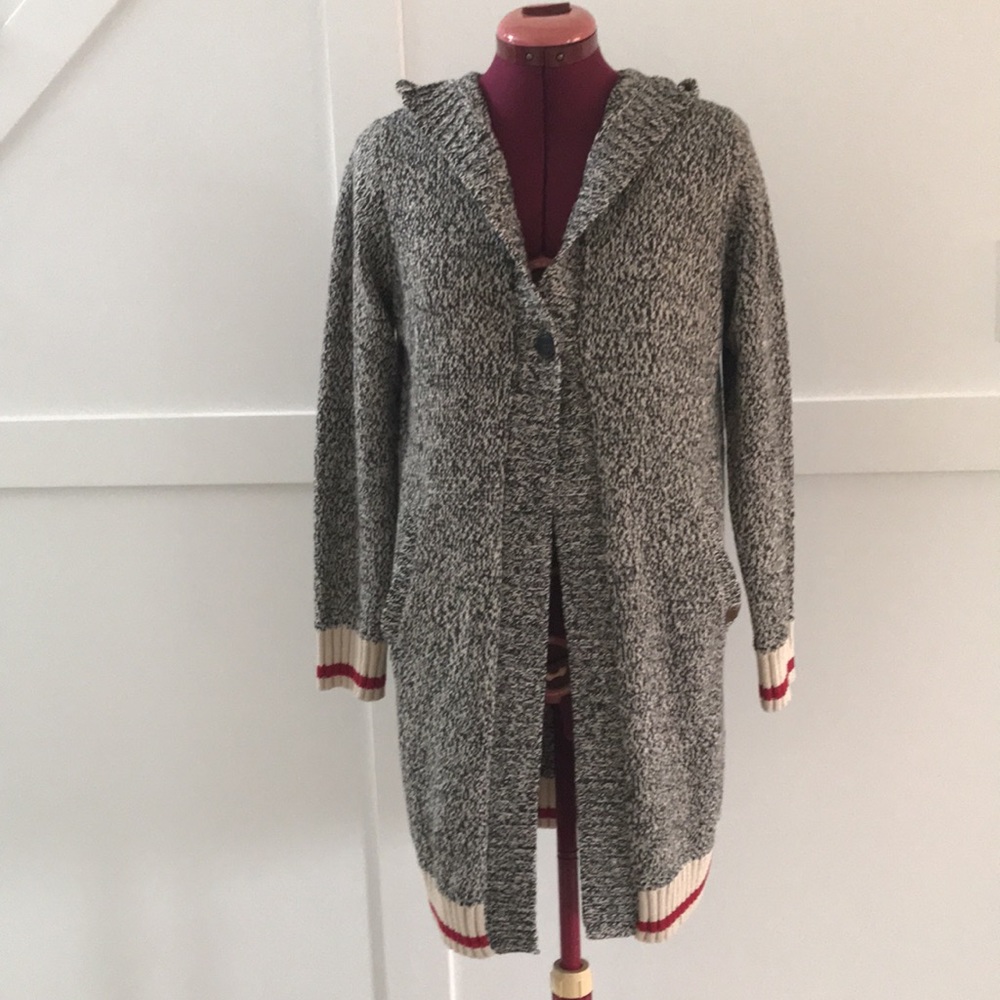 NWT Roots Sweater Cabin Cardigan Hoodie Girls Size XL